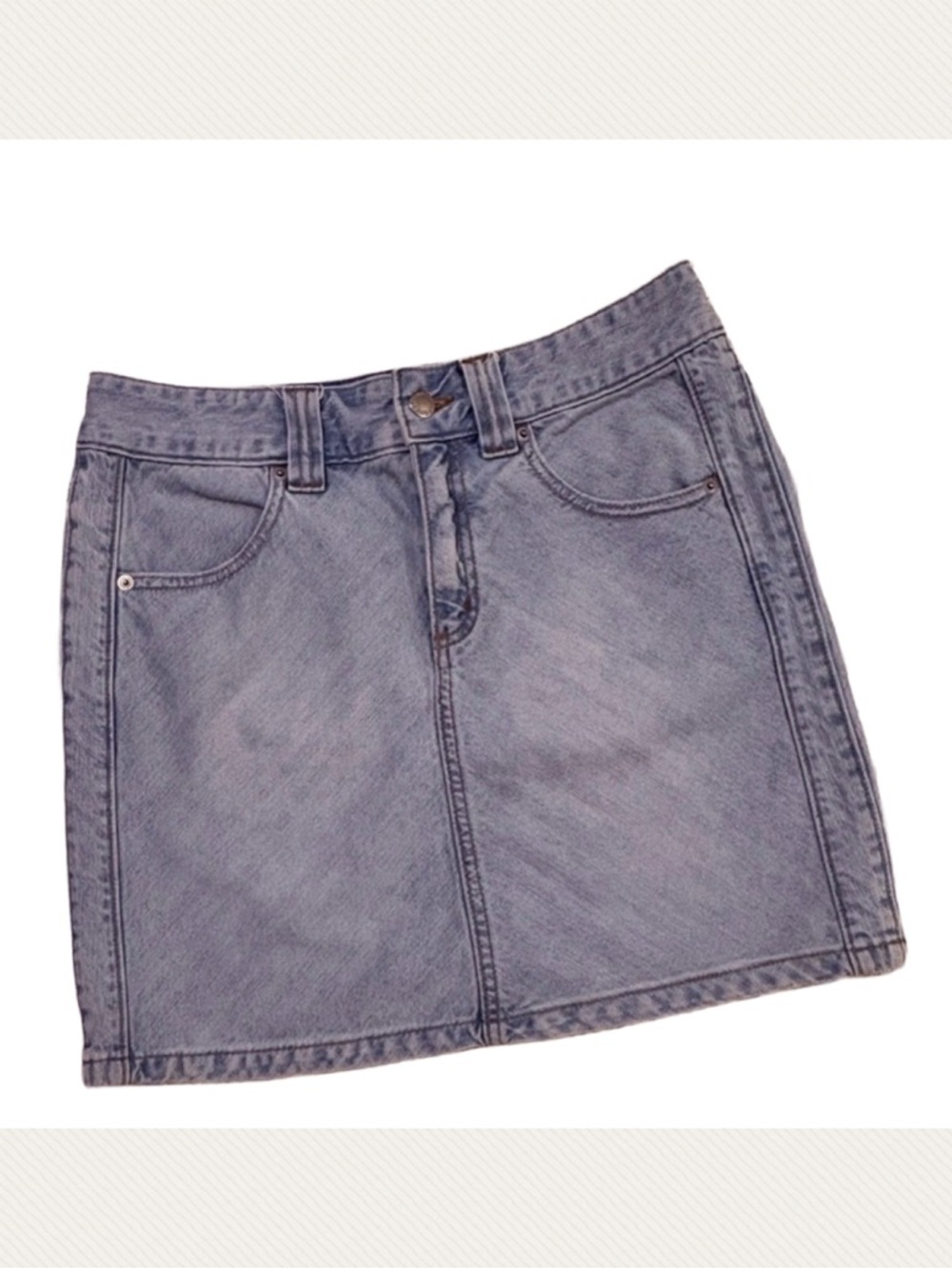🧵 Banana Republic Womens Light Blue Denim A-Line Mini Skirt